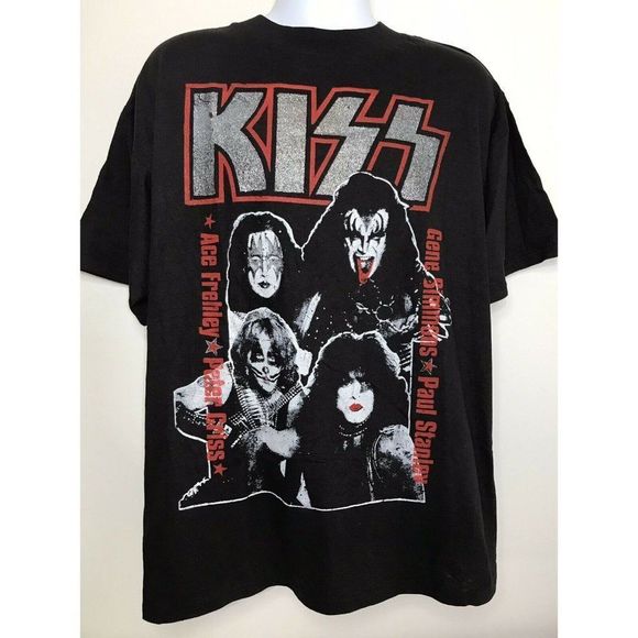 KISS Vintage Rare Dead Stock XL 96-97 Concert Tour T Shirt Double Sided - Picture 1 of 6